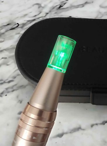 Dermapen Meso Intense microneedling pen with LED lights, microneedle mesotherapy photo review
