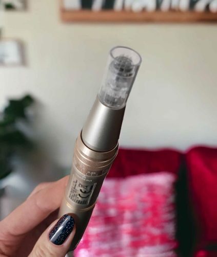 Dermapen Meso Intense microneedling pen with LED lights, microneedle mesotherapy photo review